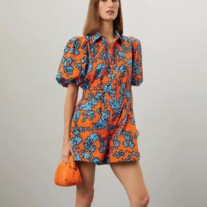 Hunter Bell Pia Puff Sleeve Romper